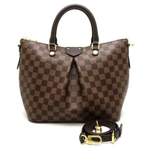Louis Vuitton Damier Sienna MM 2WAY Bag Ebene Brown